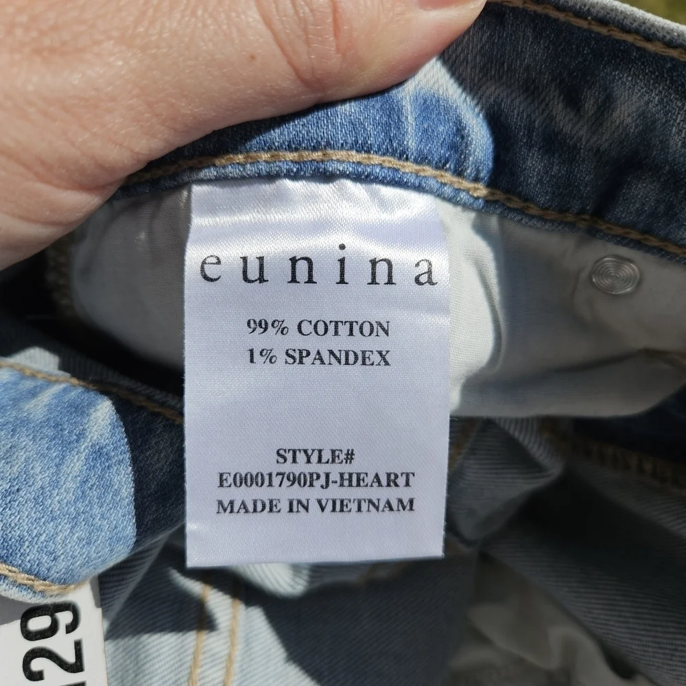 NWT Eunina light wash Codi Super High Rise Dad Jean size 9/29 - Picture 8 of 9